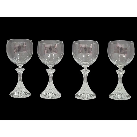 Mikasa | Dining | Set Of 4 Mikasa The Ritz Crystal Wine Glasses Goblets ...